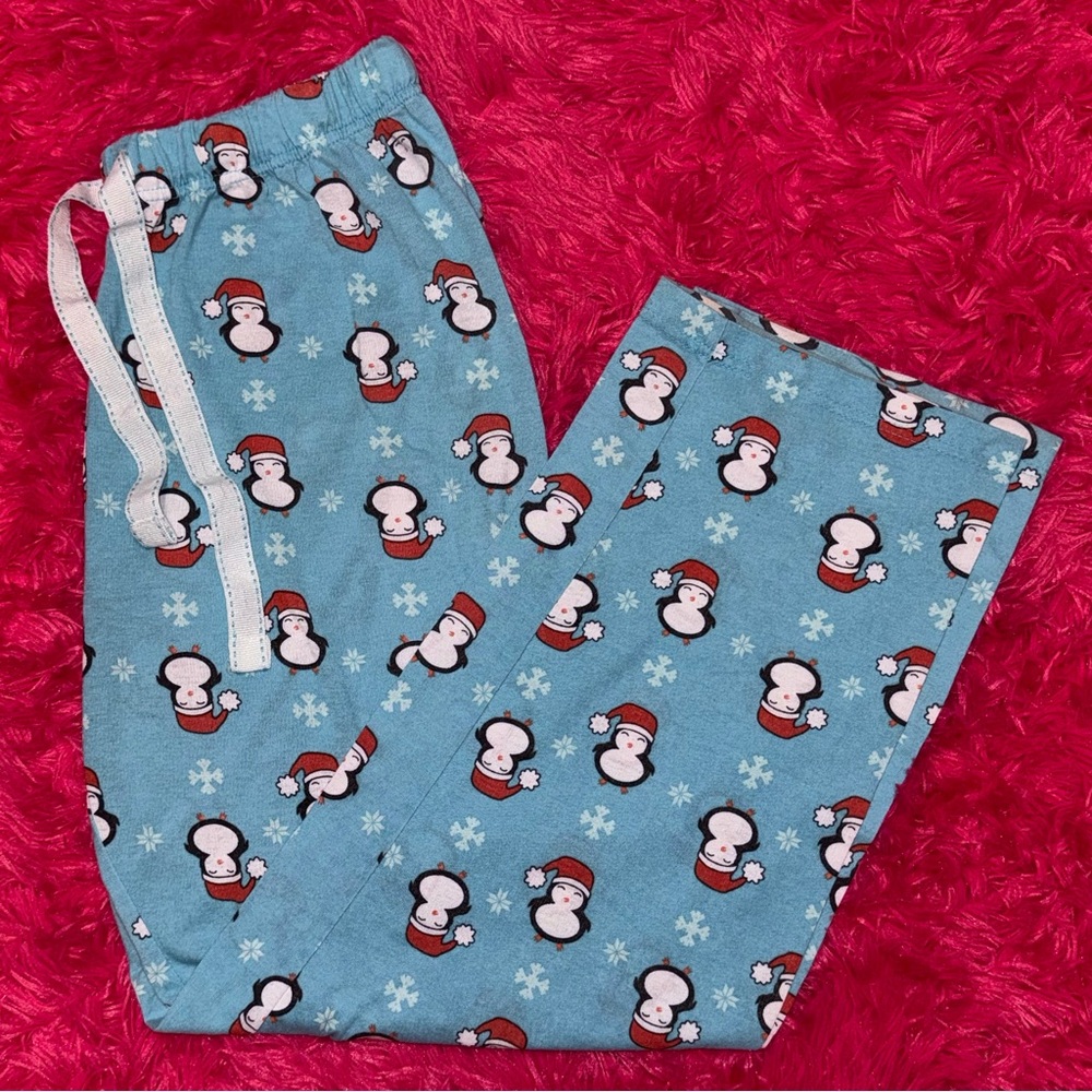 Christmas Penguin Pajama Pants - M